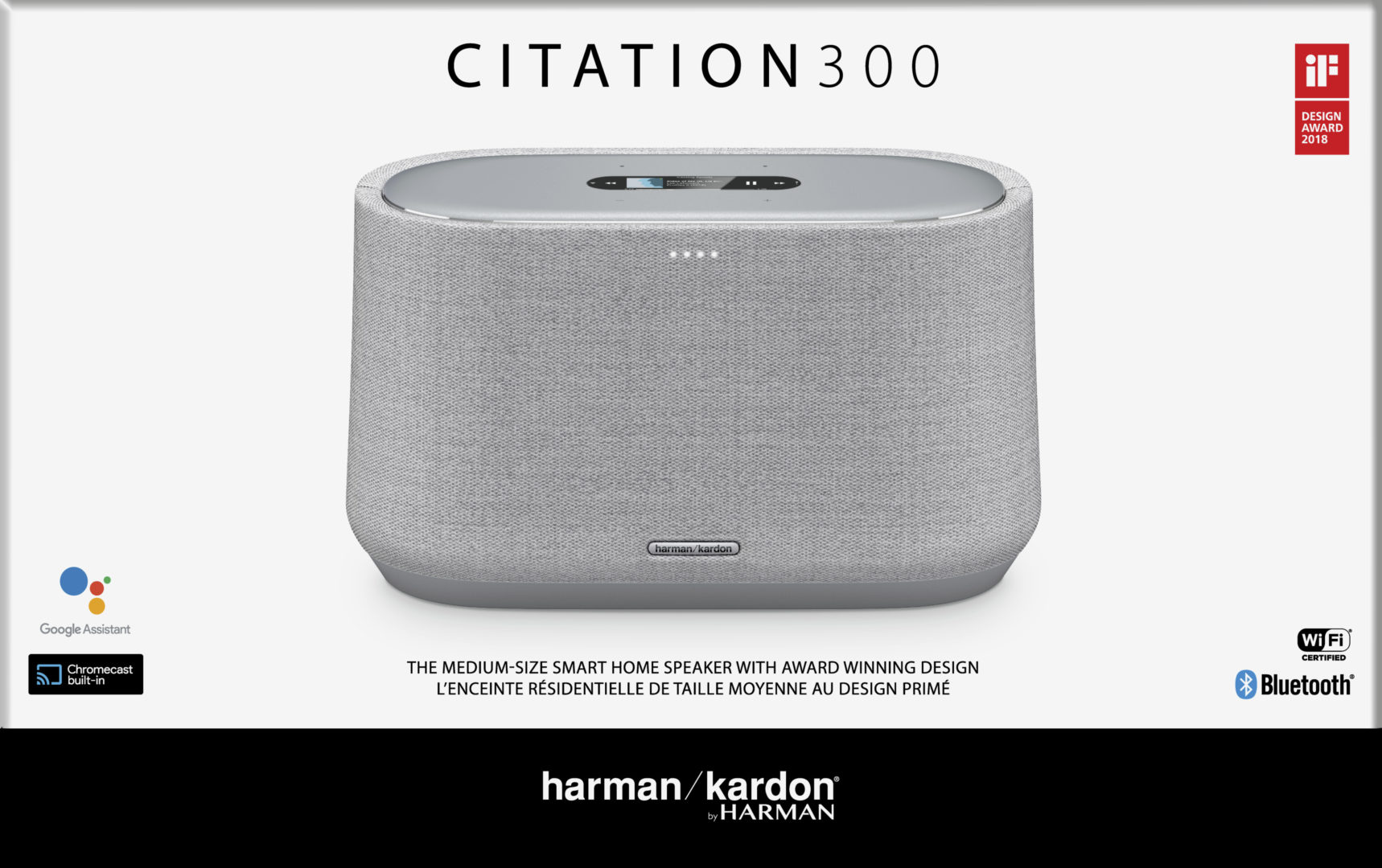 speaker Google LCD with Citation WaveMotion Voice-activated | Assistant, 300,