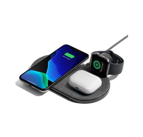 Drop XL Wireless Charger with Fabric for 2 Devices& Watch, 2M C
