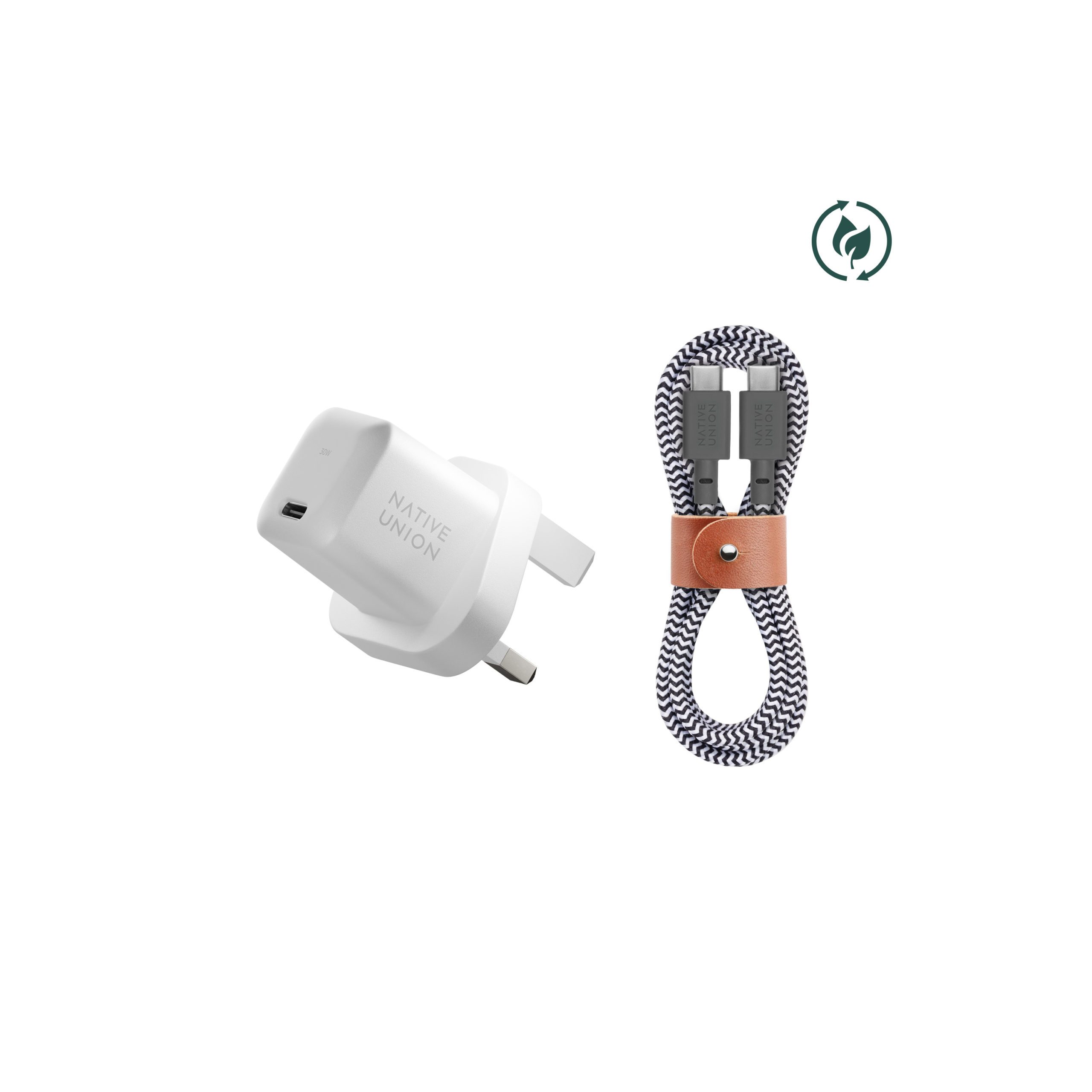 GaN Charger 30W+Cable C-C UK